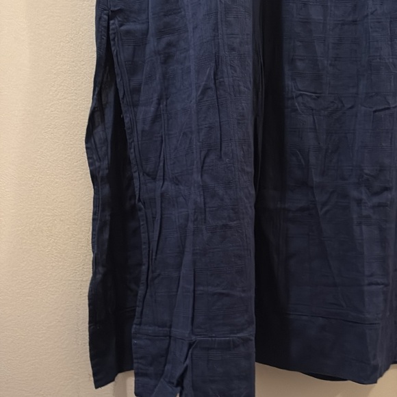 Pomander Place Deep Blue Textured Maxi Dress - women’s large - 100% cotton - Picture 3 of 5